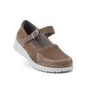 NEW FEET beige ballerina stretch og velcro