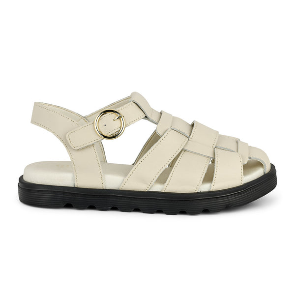 GREEN COMFORT cream hvid sandal med super blød sål