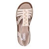 RIEKER beige sandal med flotte detaljer