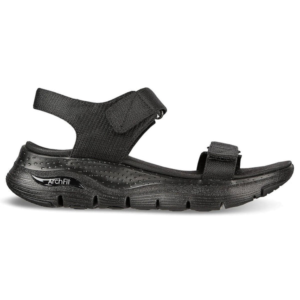 SKECHERS sort sandal med Arch Fit svangstøt