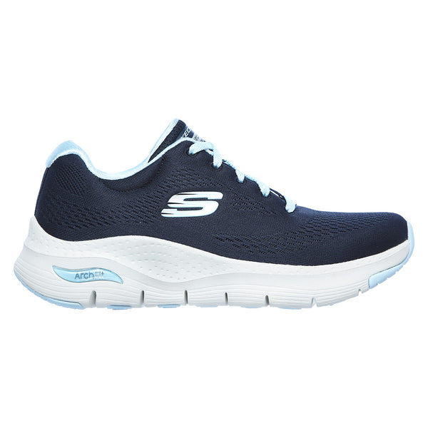 SKECHERS blå med ArchFit og Memory Foam